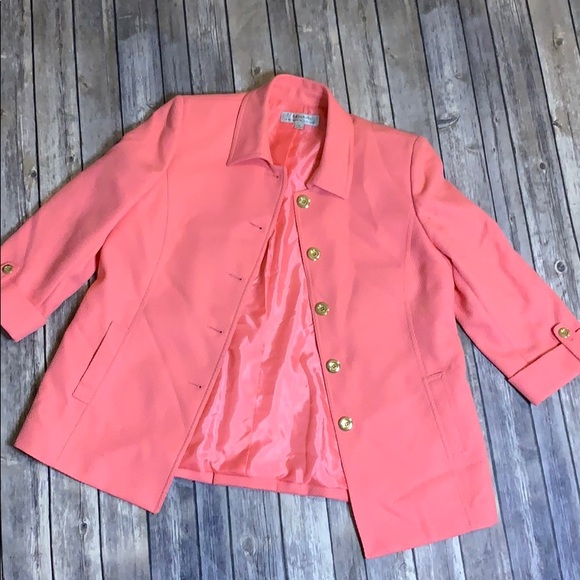 Tahari Jackets & Blazers - Tahari Cute Coral Blazer Jacket